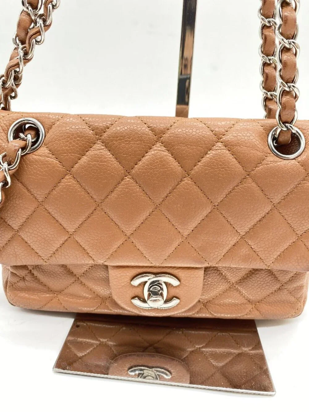 Chanel Caviar Seal Shoulder Bag with Card No 15 Series